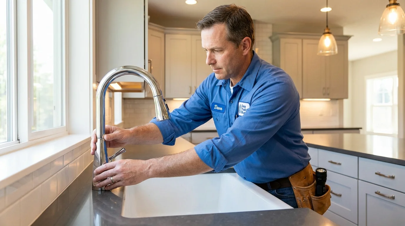 Kitchen faucet installation by Johns Plumbing LLC in Grapevine