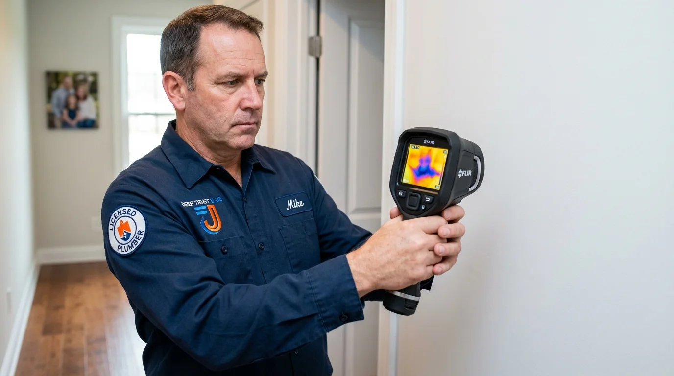 Thermal imaging leak detection by Johns Plumbing LLC in Grapevine